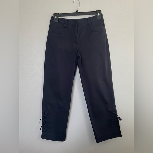 Vintage Talbots Cropped Straight Leg with Laces at the Ankles Size 6 - Picture 1 of 7